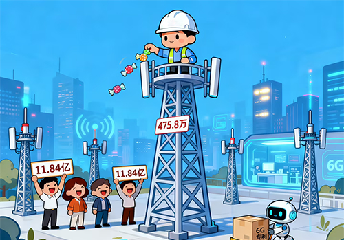我国 5G 基站总数突破 475.8 万个，比上年末净增 50.7 万个