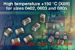 Vishay 扩大其用于高温应用的VJ X8R系列表面贴装多层陶瓷片式电容器