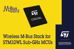 意法半导体引入Stackforce的wM－Bus智能电表总线协议栈，丰富STM32WL无线微控制器生态系统