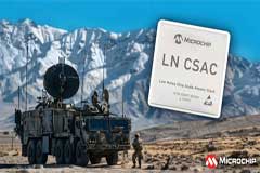 Microchip 推出下一代低噪声芯片级原子钟 SA65－LN