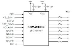 ʥ��΢�����Ƴ�12V��24V����Ӧ�õİ�ͨ���ͱ�������SGM42408Q