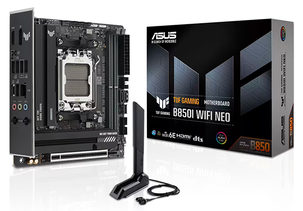 华硕 TUF Gaming 首款 Mini－ITX 主板 B850I WiFi Neo 发布