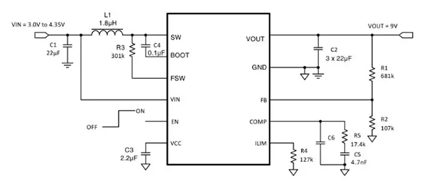 高压大电流BOOST 力芯微推出12.4V大电流BOOST ET84501
