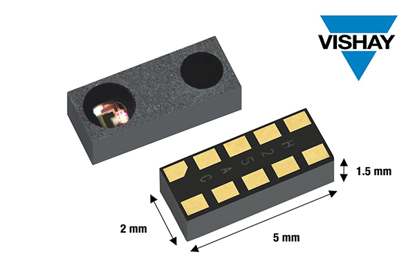 Vishay推出可达600mm检测距离的高灵敏度接近传感器