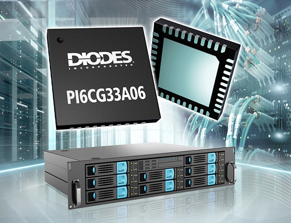 Diodes 公司的 PCIe® 7.0 时钟发生器为下一代 AI 基础设施实现低于 30fs的抖动
